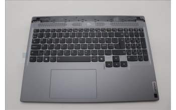 Lenovo 5CB1N84693 C-Cover with keyboard, Nordic, Luna Grey, RGB Backlight, UK