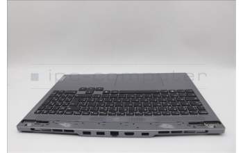 Lenovo 5CB1N84694 C-Cover with keyboard, French, Luna Grey, RGB Backlight, US