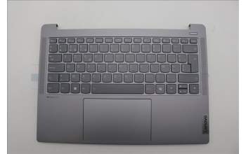 Lenovo 5CB1N90820 C-Cover with keyboard, Belgian, Arctic Grey, UK