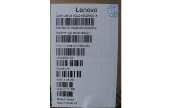 Lenovo 5CB1N90842 C-Cover with keyboard, Spanish, Arctic Grey, UK