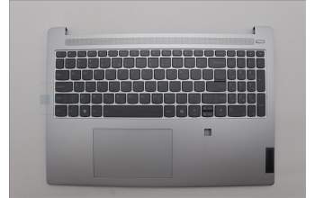 Lenovo 5CB1N90969 C-Cover with keyboard, US English Euro, Cloud Grey, Backlight, Fingerprint, US