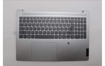 Lenovo 5CB1N90978 C-Cover with keyboard, Italian, Cloud Grey, Backlight, Fingerprint, UK