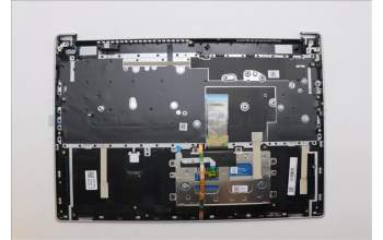 Lenovo 5CB1N90986 C-Cover with keyboard, German, Cloud Grey, Backlight, Fingerprint, UK