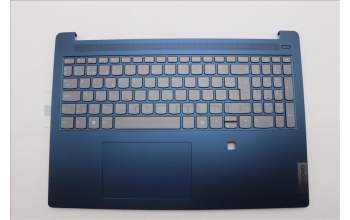 Lenovo 5CB1N91060 C-Cover with keyboard, Belgian, Abyss Blue, Backlight, Fingerprint, UK
