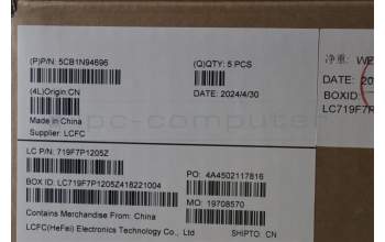 Lenovo 5CB1N94696 C-Cover with keyboard, Italian, Arctic Grey, Non-Backlight, Non-Fingerprint, UK