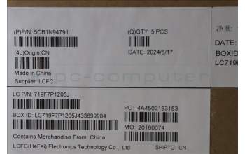 Lenovo 5CB1N94791 C-Cover with keyboard, French, Arctic Grey, Backlight, US