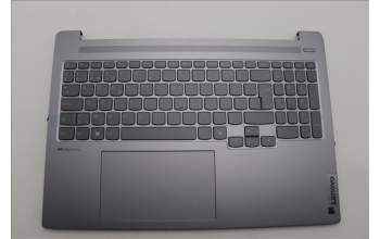 Lenovo 5CB1N95032 C-Cover with keyboard, Belgian, Arctic Grey, UK