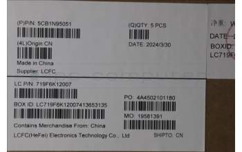 Lenovo 5CB1N95051 C-Cover with keyboard, Russian, Arctic Grey, US