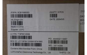 Lenovo 5CB1N95053 C-Cover with keyboard, Spanish, Arctic Grey, UK