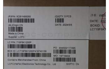 Lenovo 5CB1N95055 C-Cover with keyboard, Switzerland, Arctic Grey, UK