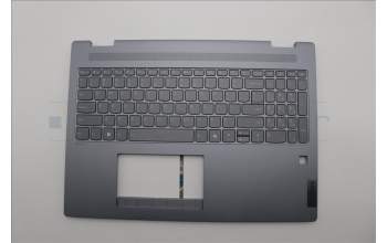Lenovo 5CB1N95062 C-Cover with keyboard, English, Luna Grey, Fingerprint, US