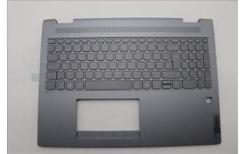 Lenovo 5CB1N95084 C-Cover with keyboard, Belgian, Luna Grey, Fingerprint, UK