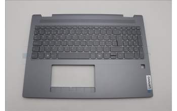 Lenovo 5CB1N95087 C-Cover with keyboard, Switzerland, Luna Grey, Fingerprint, UK