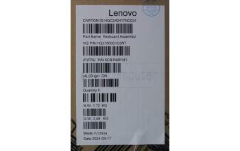 Lenovo 5CB1N95141 C-Cover with keyboard, Portuguese, Storm Grey, FingerPrint, UK