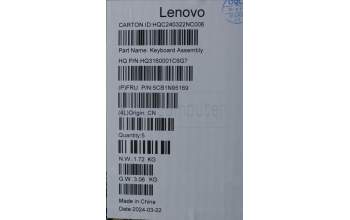 Lenovo 5CB1N95169 COVER UpperCaseASM GER H83DL NFP SG