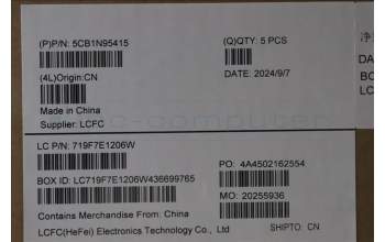 Lenovo 5CB1N95415 C-Cover with keyboard,Italian,Arctic Grey,Non_Backlight