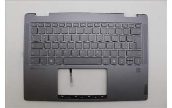 Lenovo 5CB1N95760 C-Cover with keyboard, Italian, Storm Grey, FingerPrint, UK