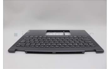 Lenovo 5CB1N95767 C-Cover with keyboard, Nordic, Storm Grey, FingerPrint, UK