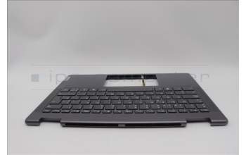 Lenovo 5CB1N95771 C-Cover with keyboard, Spanish, Storm Grey, FingerPrint, UK