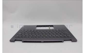 Lenovo 5CB1N95772 C-Cover with keyboard, Switzerland, Storm Grey, FingerPrint, UK