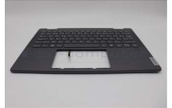 Lenovo 5CB1N95782 C-Cover with keyboard, Belgian, Storm Grey, FingerPrint, UK