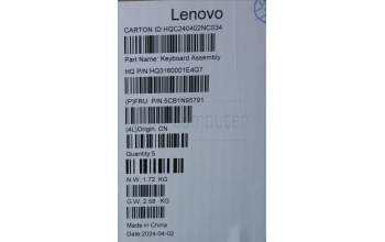 Lenovo 5CB1N95791 COVER UpperCaseASM ITA H83DK NFP SG