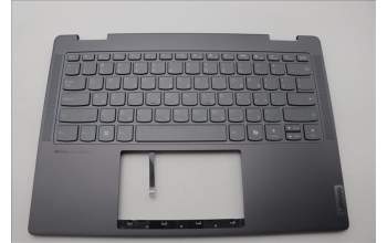 Lenovo 5CB1N95794 C-Cover with keyboard, Hebrew, Storm Grey, Non-FingerPrint, US