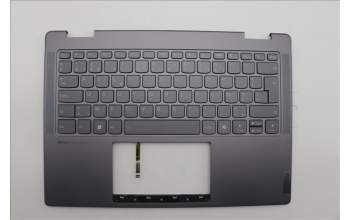 Lenovo 5CB1N95813 C-Cover with keyboard, Belgian, Storm Grey, Non-FingerPrint, UK