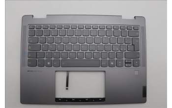 Lenovo 5CB1N96852 C-Cover with keyboard, Italian, Arctic Grey, FingerPrint, UK