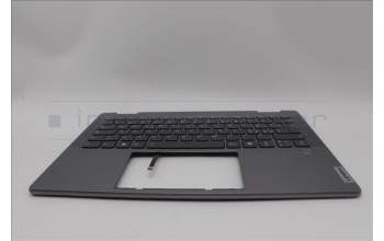 Lenovo 5CB1N96852 C-Cover with keyboard, Italian, Arctic Grey, FingerPrint, UK