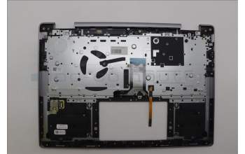 Lenovo 5CB1N96857 C-Cover with keyboard, German, Arctic Grey, FingerPrint, UK