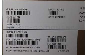 Lenovo 5CB1N97058 Cover L 83E7 D_COVER AG