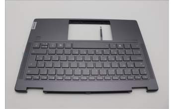 Lenovo 5CB1N97613 C-Cover with keyboard, Hungarian, Storm Grey, Fingerprint, UK