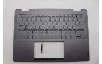 Lenovo 5CB1N97618 C-Cover with keyboard, Nordic, Storm Grey, FingerPrint, UK
