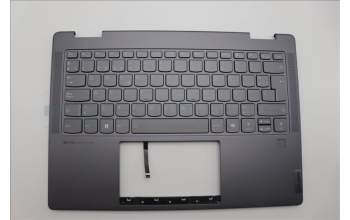 Lenovo 5CB1N97622 C-Cover with keyboard, Spanish, Storm Grey, FingerPrint, UK