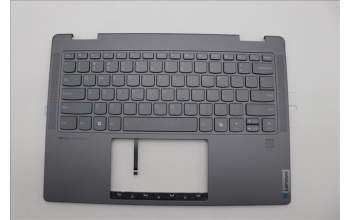 Lenovo 5CB1N97629 C-Cover with keyboard, English, Storm Grey, Fingerprint, US