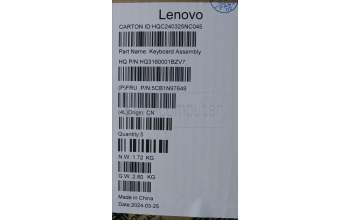 Lenovo 5CB1N97649 COVER UpperCaseASM NORDIC H83DJ NFP SG