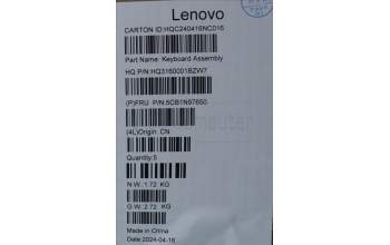 Lenovo 5CB1N97650 C-Cover with keyboard,Portuguese,Storm Grey,Non_FingerPrint