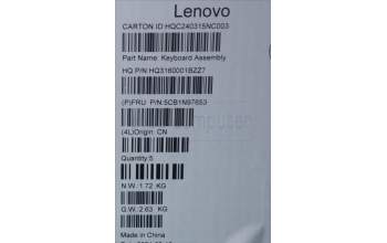 Lenovo 5CB1N97653 C-Cover with keyboard, Spanish, Storm Grey, Non-Fingerprint, UK