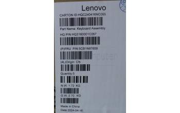 Lenovo 5CB1N97659 C-Cover with keyboard, US English Euro, Storm Grey, Non-FingerPrint, US