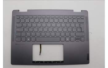 Lenovo 5CB1N97664 C-Cover with keyboard, Belgian, Storm Grey, Non-FingerPrint, UK