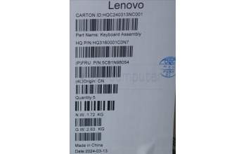 Lenovo 5CB1N98054 COVER UpperCaseASM HBW H83DJ NFP TT