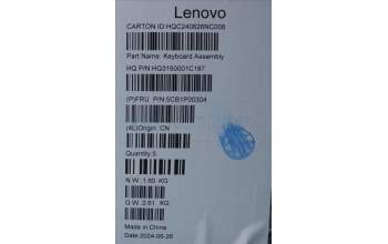 Lenovo 5CB1P00304 C-Cover with keyboard, Arabic, Tidal Teal, Non-FingerPrint, US