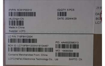 Lenovo 5CB1P00310 C-Cover with keyboard, Arabic, Luna Grey, US