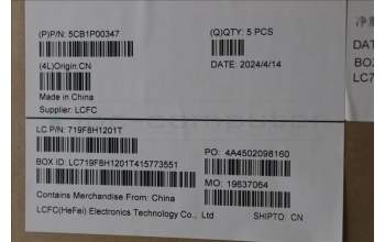 Lenovo 5CB1P00347 C-Cover with keyboard, US English Euro, Cosmic Blue, US