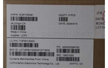 Lenovo 5CB1P00361 C-Cover with keyboard, Portuguese, Cosmic Blue, UK