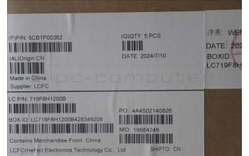 Lenovo 5CB1P00362 C-Cover with keyboard, Russian, Cosmic Blue, US