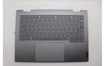 Lenovo 5CB1P00569 C-Cover with keyboard, Russian, Luna Grey, Backlight, US