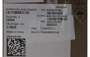 Lenovo 5CB1P00570 C-Cover with keyboard, Traditional Chinese, Luna Grey, Backlight, US