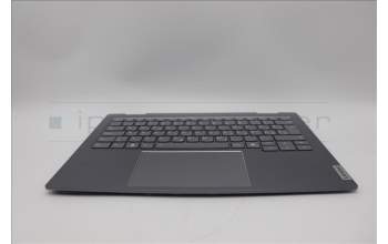 Lenovo 5CB1P00585 C-Cover with keyboard, Slovenian, Luna Grey, Backlight, UK